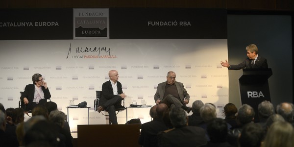 Elorza y Colau reivindican el municipalismo de Maragall en la II Conferencia anual del Legado Pasqual Maragall