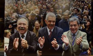 Commemoració dels 20 anys del Pacte del Tinell del govern catalanista i d'esquerres de Pasqual Maragall