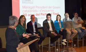 Commemoració dels 20 anys del Pacte del Tinell del govern catalanista i d'esquerres de Pasqual Maragall