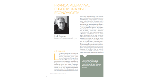 França, Alemanya... Europa: una visió economicista