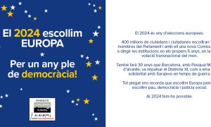 La Fundació Catalunya Europa us desitja bones festes i un 2024 amb més Europa, pau i democràcia